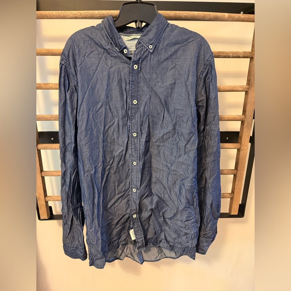 TTD Denim chambray like button up (tencel)